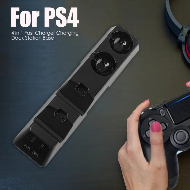 4 в 1 зарядное устройство для быстрой зарядки Sony PlayStation Gamepad портативная зарядная