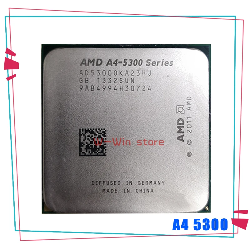 AMD A4-Series A4-5300 A4 5300 k K 3 4 ГГц двухъядерный процессор Процессор AD530BOKA23HJ / AD5300OKA23HJ