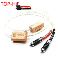 top hifi pair odin nordost rca cable audio cable single crystal silver interconnect cable with gold plated rca