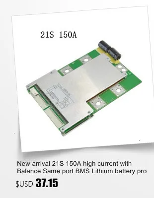 7S 10A BMS 26V непрерывная 10A с балансом 18650 верхняя специальная плата защиты батареи