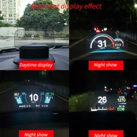 c1 hud 5 1 inch head up display car styling overspeed warning windshield projector alarm system universal auto diagnosis durable