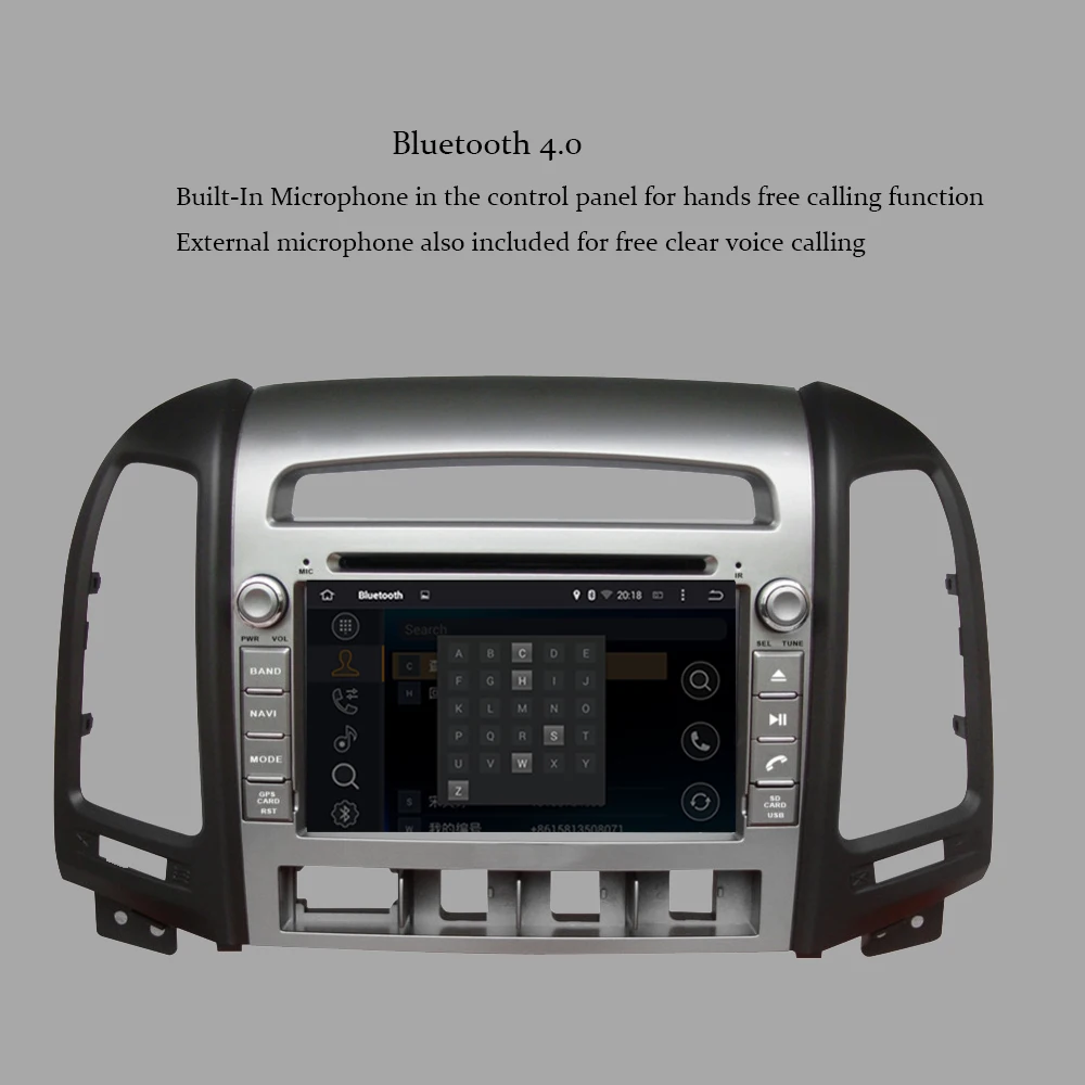 Автомобильный GPS-навигатор Android 10 0 4 Гб + 64 ГБ для HYUNDAI SANTA FE 2006-2012 автомобильное