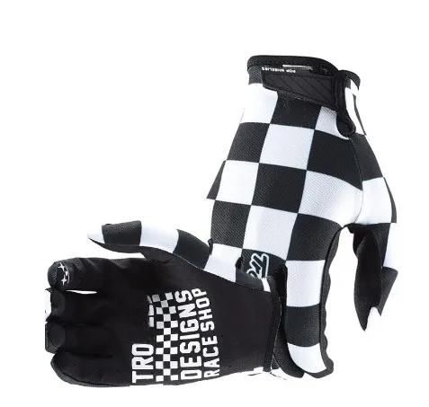 Полный Пальцы мотокросса перчатки MX MTB противоскользящие велосипедные