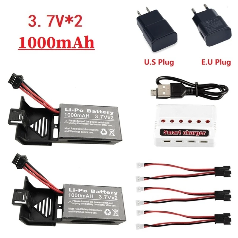 

Оригинальный 7,4 v 1000MAH Li-Po батареи с зарядным устройством для Udi U842 U842 U842 U842-1 U818S Квадрокоптер с дистанционным управлением drone запасные части