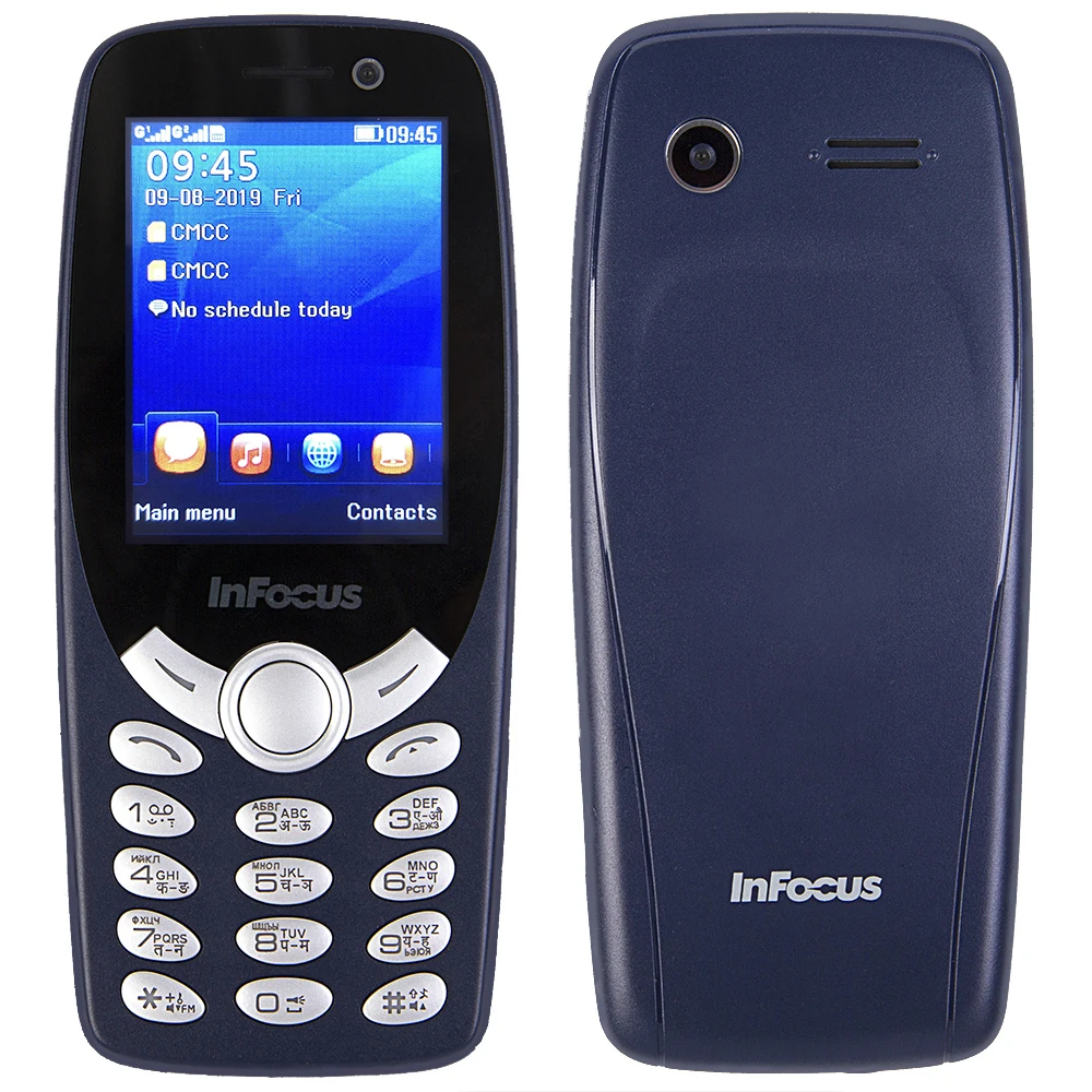 InFocus IF9012 русская клавиатура мобильный телефон 2,4 дюймов gsm 1800 мАч кнопочный дешевый разблокированный двойной sim фонарик мобильный телефон