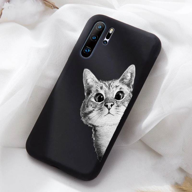12 Мягкий матовый чехол из ТПУ с узором для huawei P20 P20Lite P20Pro Honor10, чехол с мультяшным сердечком, задняя крышка для Huwei Honor 20 P30Lite - Цвет: 12