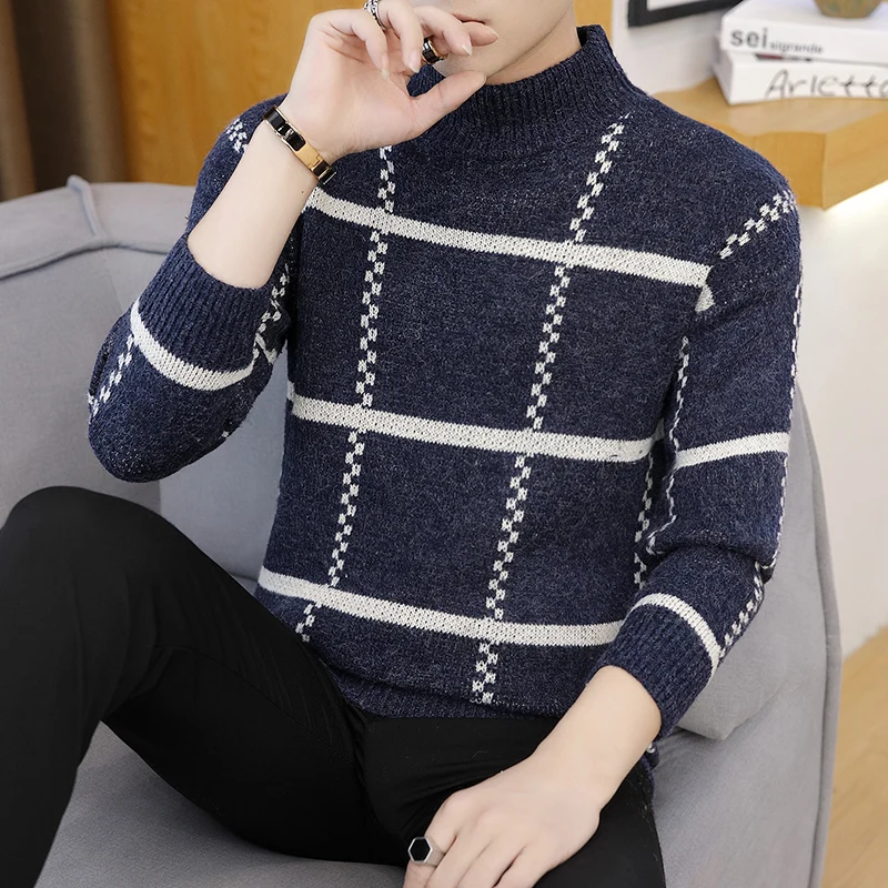 2019 в полоску из плотной ткани с высоким плотно облегающим шею воротником Для