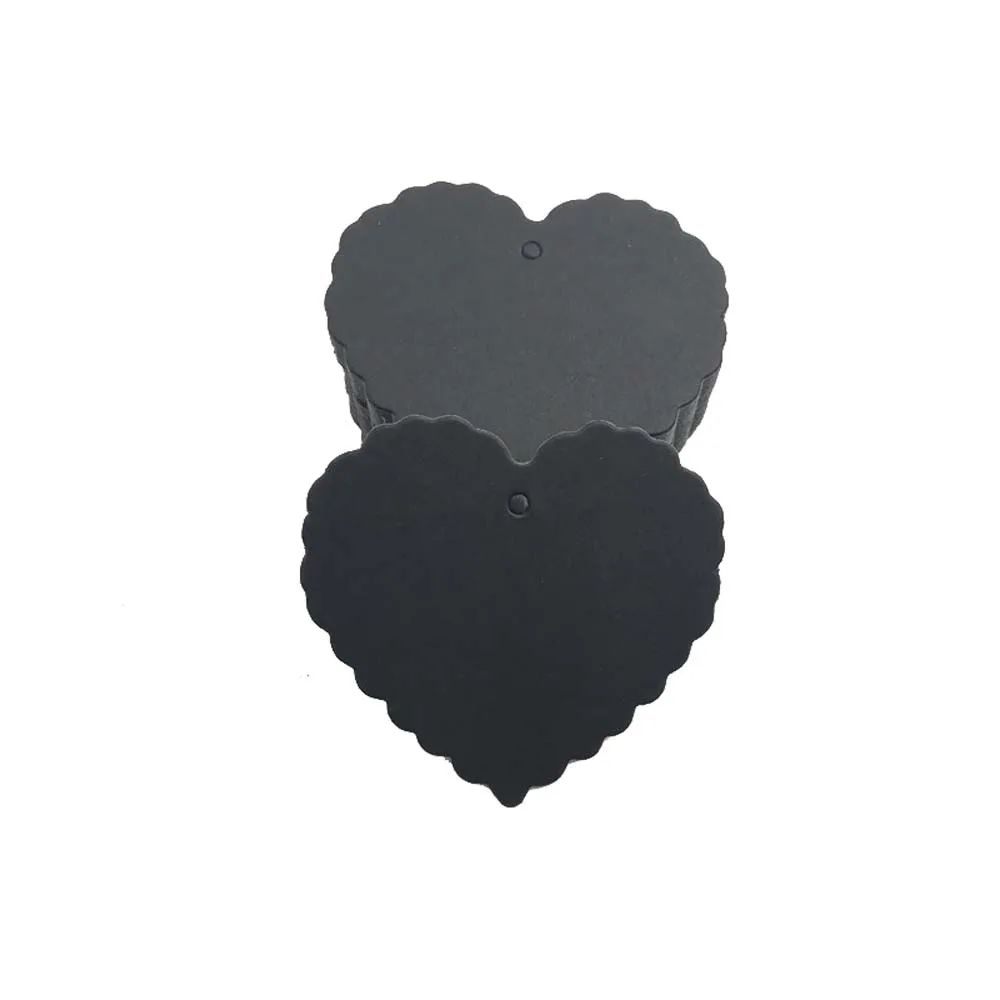 Wholesale 200pcs White Black Brown Kraft Paper Tags Festival Note DIY Hang Tag Heart Wedding Party Gift | Украшения и аксессуары