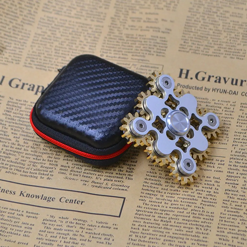YOOAP Gears Fidget Spinner Для кончика пальца Топ Gyro Toys EDC ADHD Hand Spiner спиральная настольная