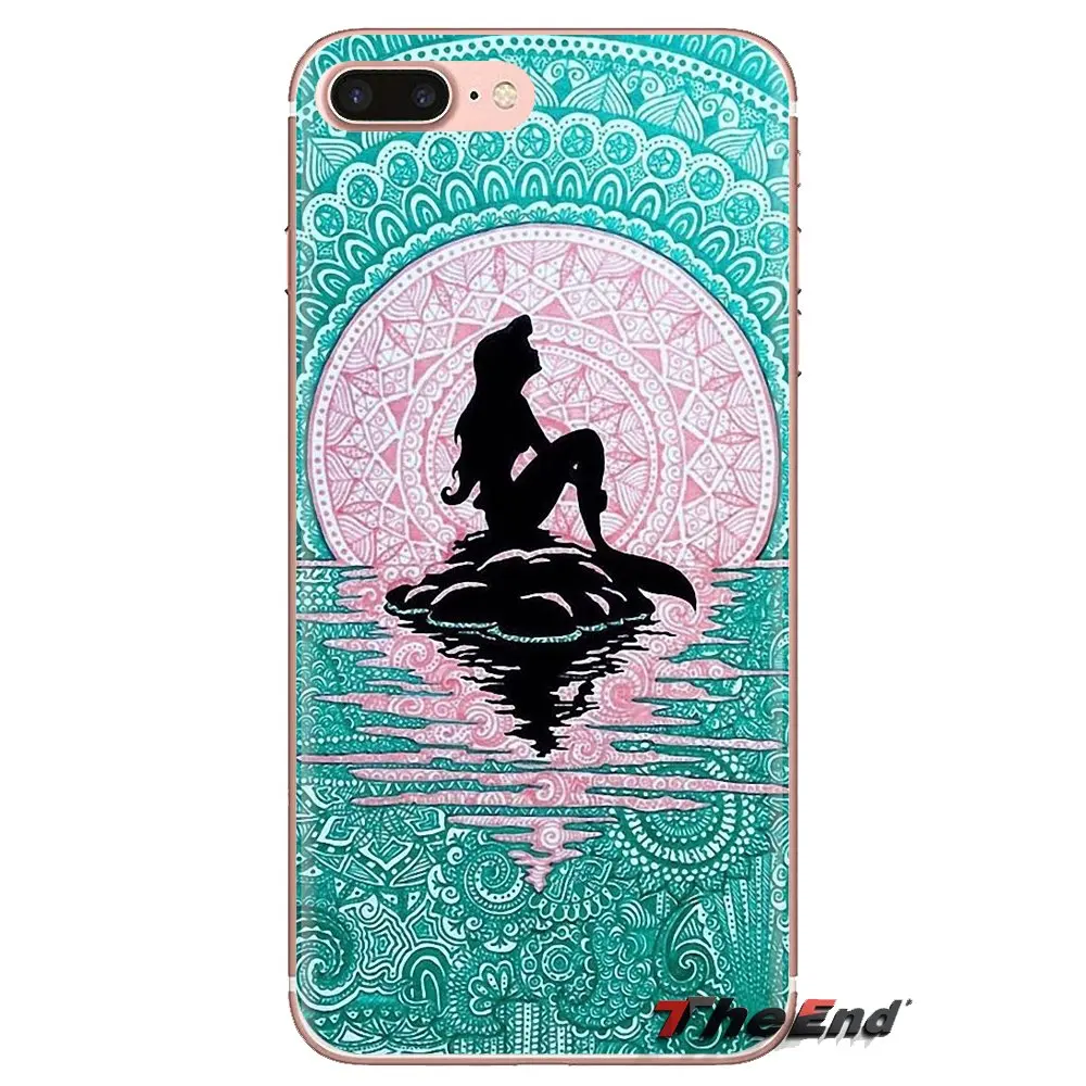Силиконовый чехол Ariel The Little Mermaid из ТПУ для iPhone XS Max XR X 4 4s 5 5S 5C SE 6 6S 7 8 Plus samsung Galaxy J1 J3