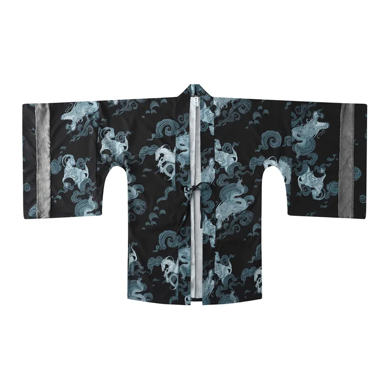 

Boho Kimono Cardigan Men Shirt Japanese Kimonos Novelty Yukata Haori Men Summer Japanese Kimono Cardigan Male Asian Clothes