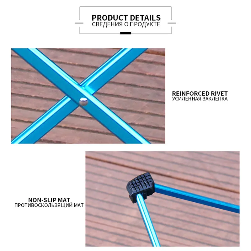 portable foldable table camping outdoor furniture computer bed tables picnic 6061 aluminium alloy ultra light folding desk free global shipping