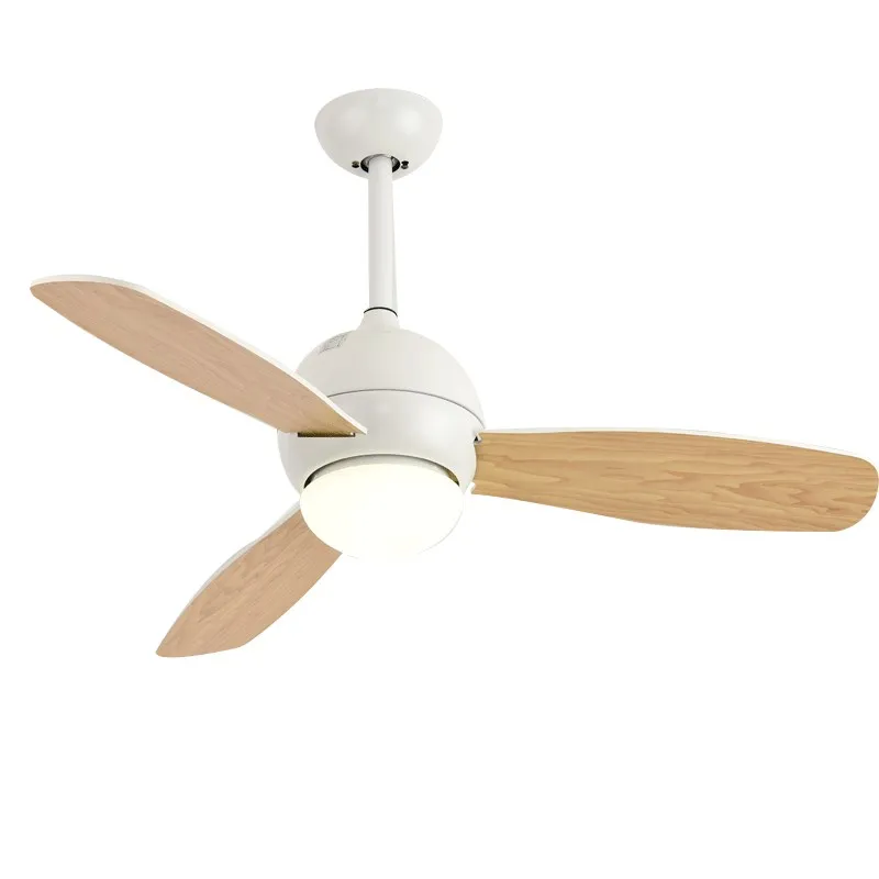 Современный потолочный вентилятор OUFULA лампы белого цвета с пультом