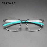pure titanium sports eyeglasses frame men square prescription optical glasses frame male 2021 new myopia luxury brand eyewear