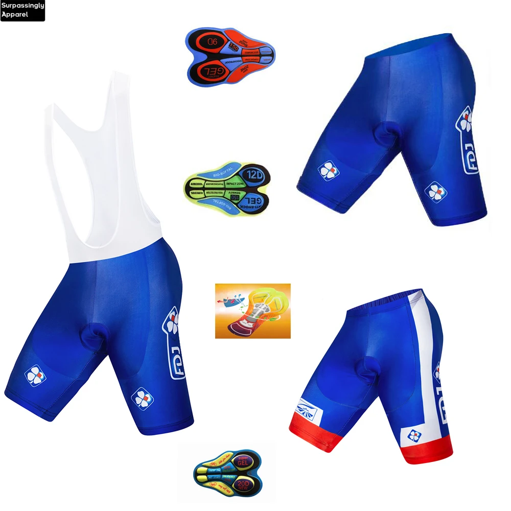 Мужские шорты для велоспорта Team FDJ воздухопроницаемые катания на горных