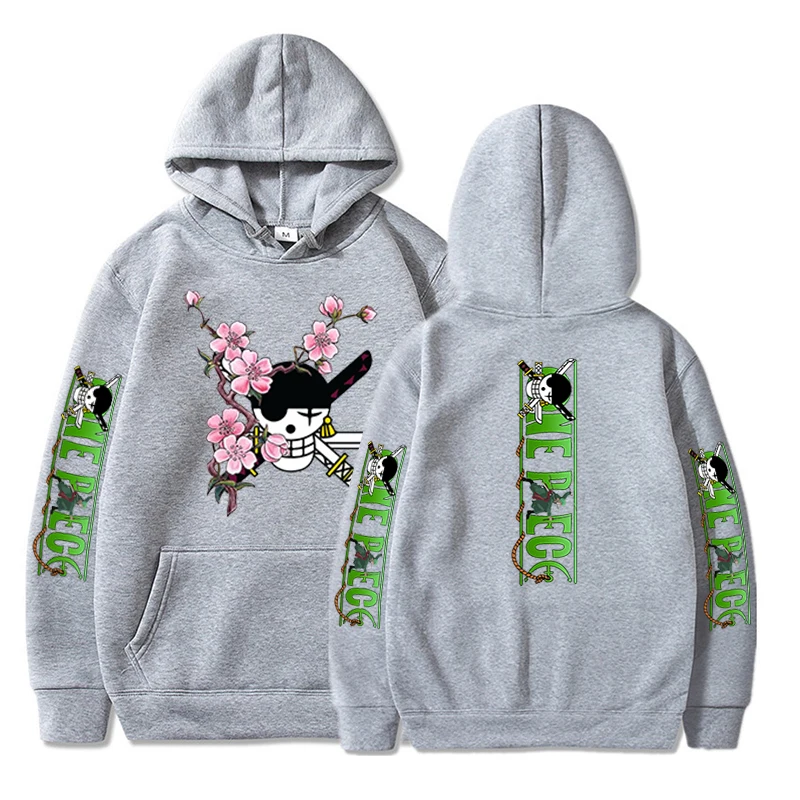 

Hot Sale Roronoa Zoro Print Hoodies Men Women One Piece Anime Sweatshirts Hoodie Pockets Streetwear Men Harajuku Anime Clothes