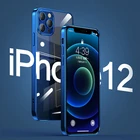 Чехол для iPhone 12 Pro Max 12 Mini, Мягкий защитный чехол из ТПУ с прямым краем и квадратным покрытием для iPhone XS Max XR 11