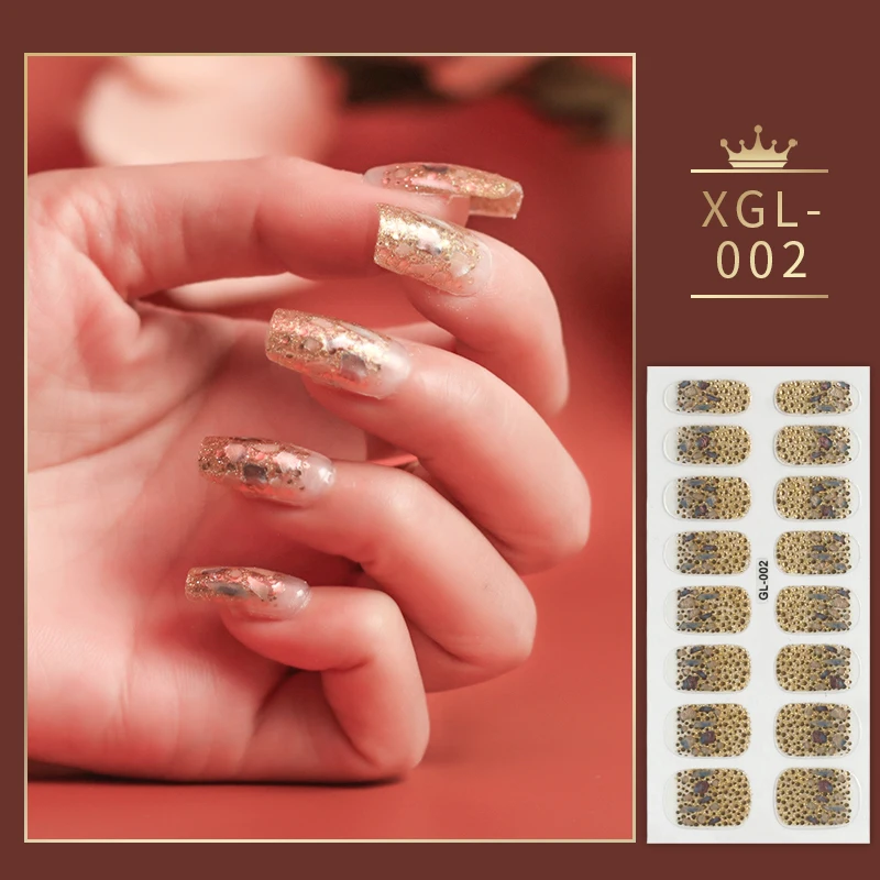 

1Pcs Full Cover Nail Stickers Nail Polish Nail Decoration Designer Self Adhesive Nail Sticker Creative Nail Art Stickers