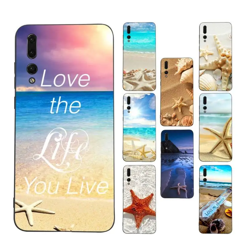 

Starfish Sea Beach Phone Case Soft Silicone Case For Huawei P 30lite p30 20pro p40lite P30 Capa