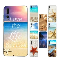 starfish sea beach phone case soft silicone case for huawei p 30lite p30 20pro p40lite p30 capa
