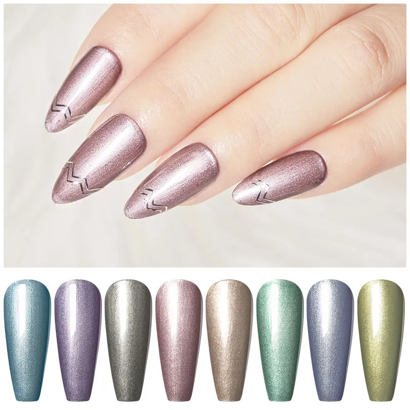 Гель лак для ногтей с четырьмя лилилиями металлического цвета рисования