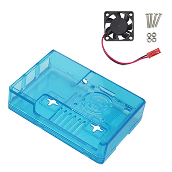 Защитный чехол + вентилятор для Raspberry Pi 3 ABS корпус Отключение звука рассеивание