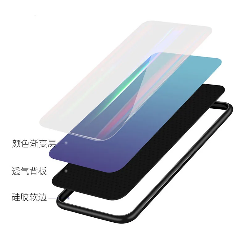 For Xiaomi Mi 8 Case Luxury Shockproof Tempered Glass Silicone Frame Hard Cover Mi8 SE 9 A3 Lte Mi9 Mi6 x |