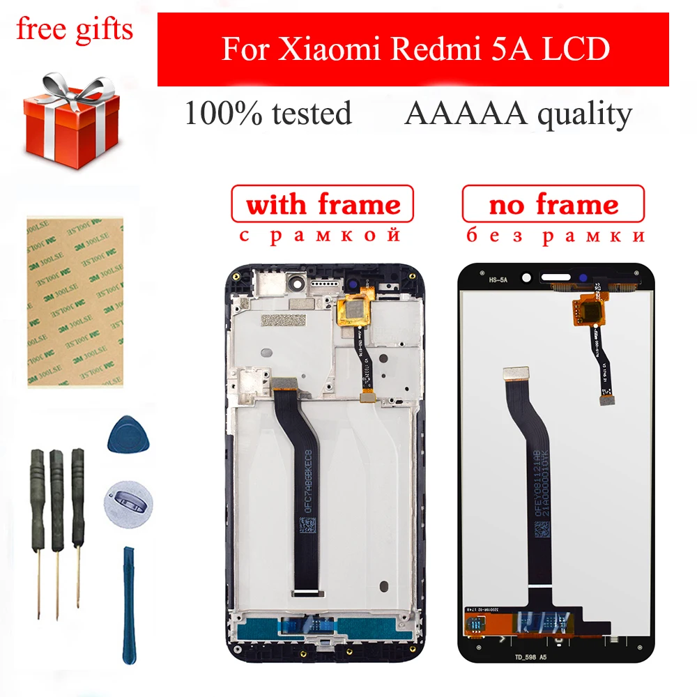 1280x720 для Xiaomi Redmi 5A сенсорный ЖК-экран дигитайзер сенсор Redmi5A ЖК-дисплей монитор в