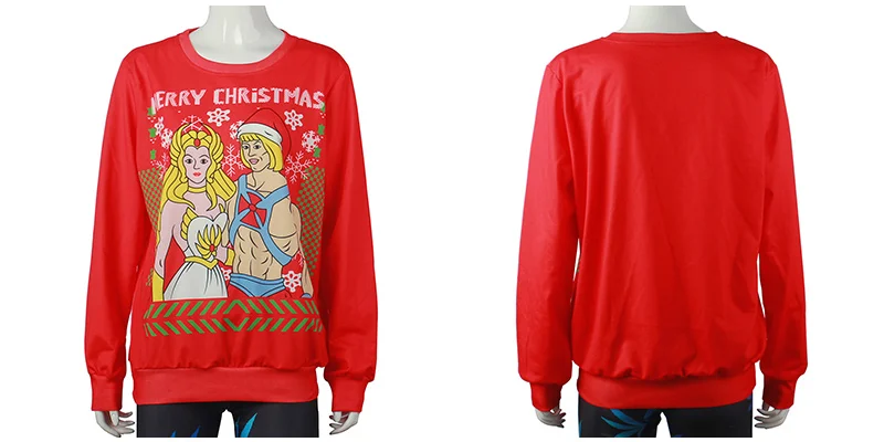LISCN Christmas Man women Ugly Christmas Sweater Couple Watching Clothing Unisex Lovers for Men Autumn Winter New