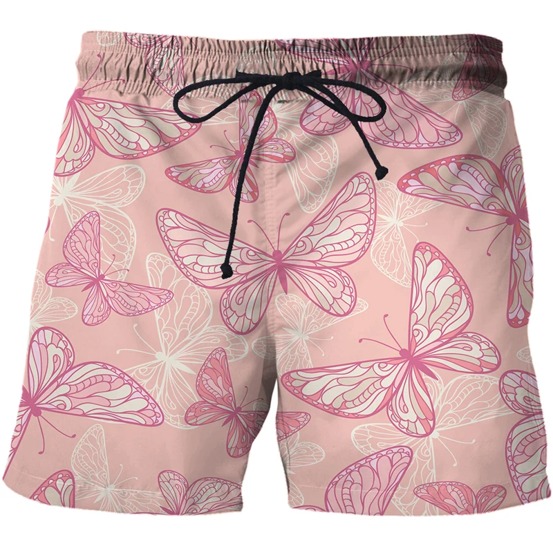 Cartoon pictures butterfly 3D All Over Printed Summer Shorts Fashion Beach Mens Bermuda Casual Short Home Unisex Shorts