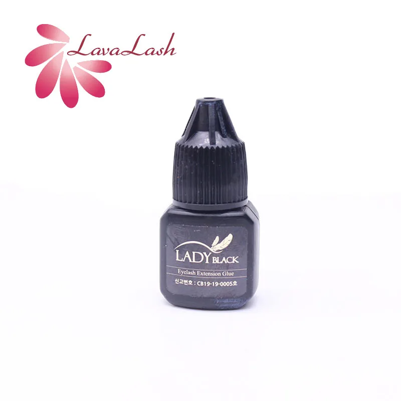 1 бутылка Дамский черный клей 5 мл для наращивания ресниц без герметичной сумки