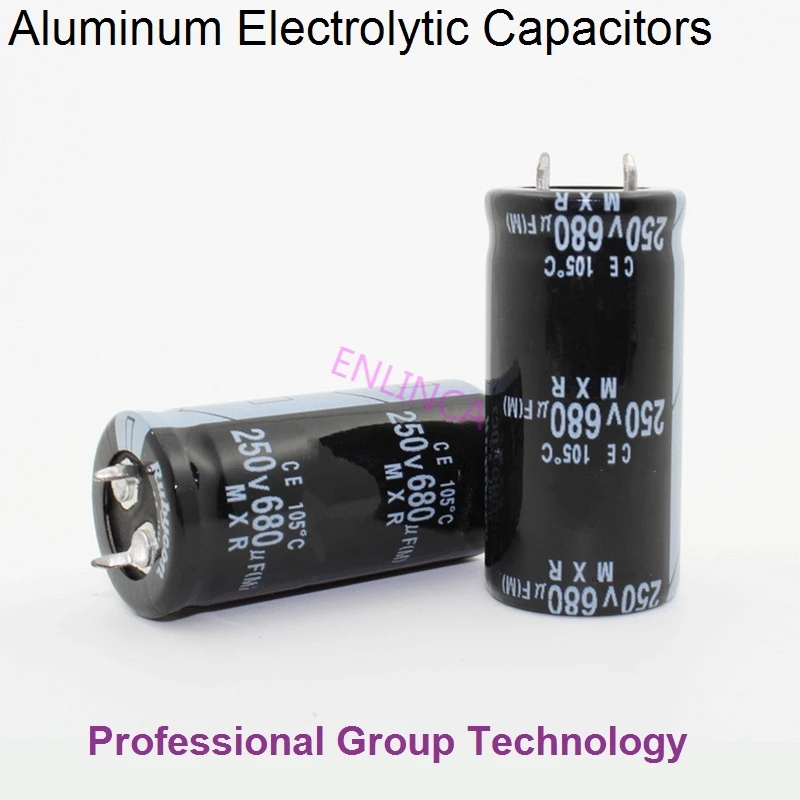 Condensadores electrolíticos de aluminio de inmersión Radial, 6 piezas, EC900, buena calidad, 250v680uf, 250v, 680uf, tolerancia 20%, tamaño 22x45MM, 20%