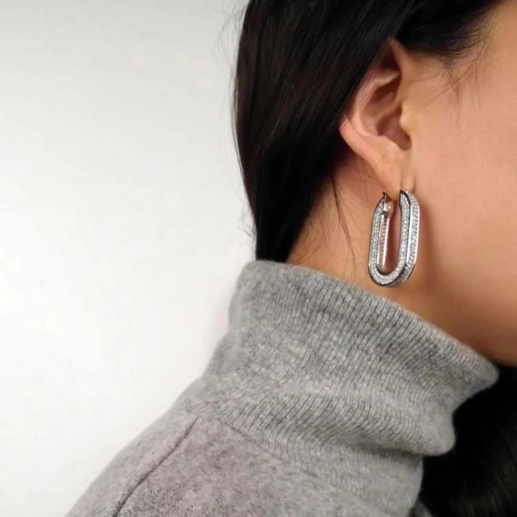 

Timeless Wonder Brass Zirconia U Drop Earrings Women Jewelry Gothic Boho Top Runway Designer Party Hip Hop Trendy Ins Fancy 3512