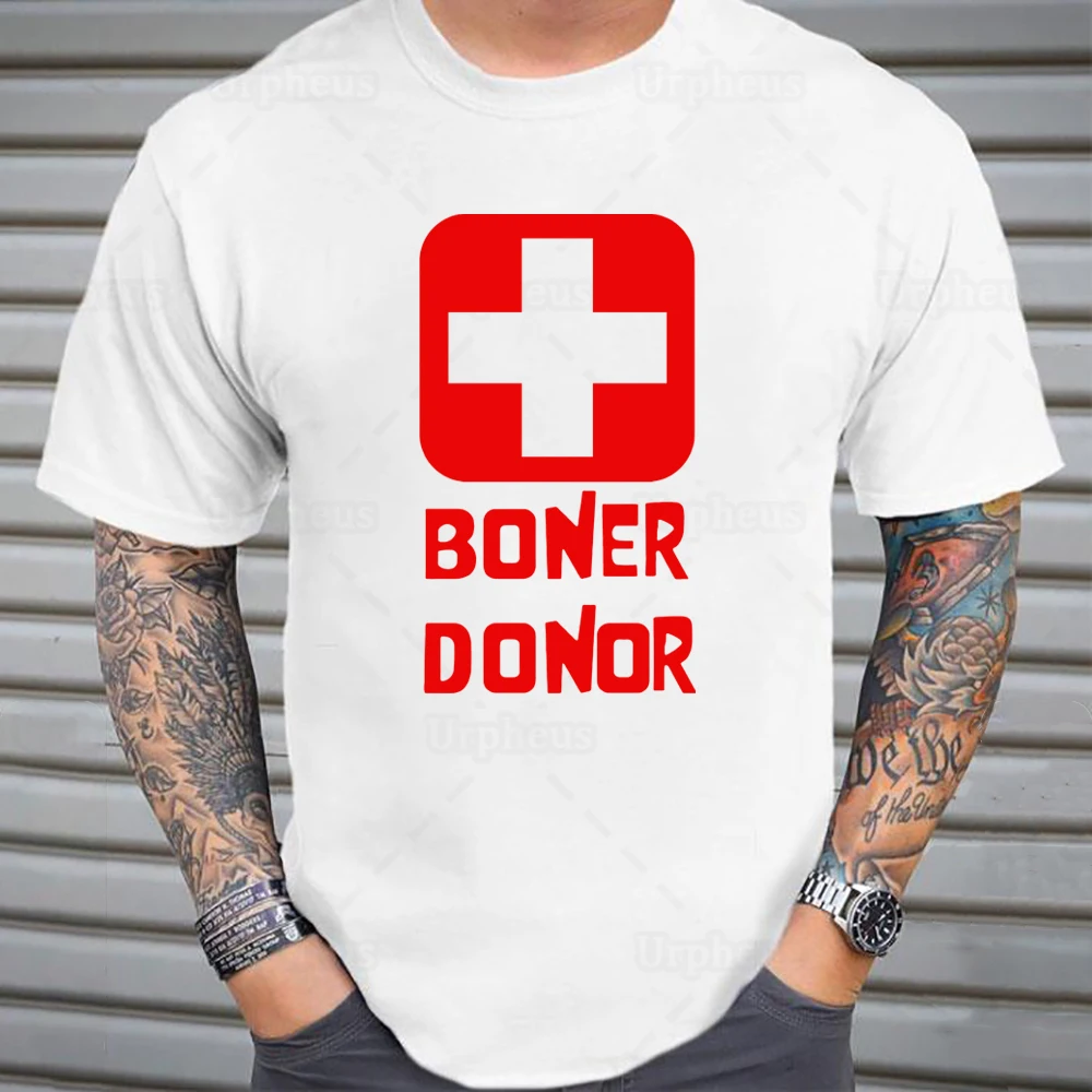 Новое поступление футболка-донор Boner подарок на Хэллоуин хлопковые футболки
