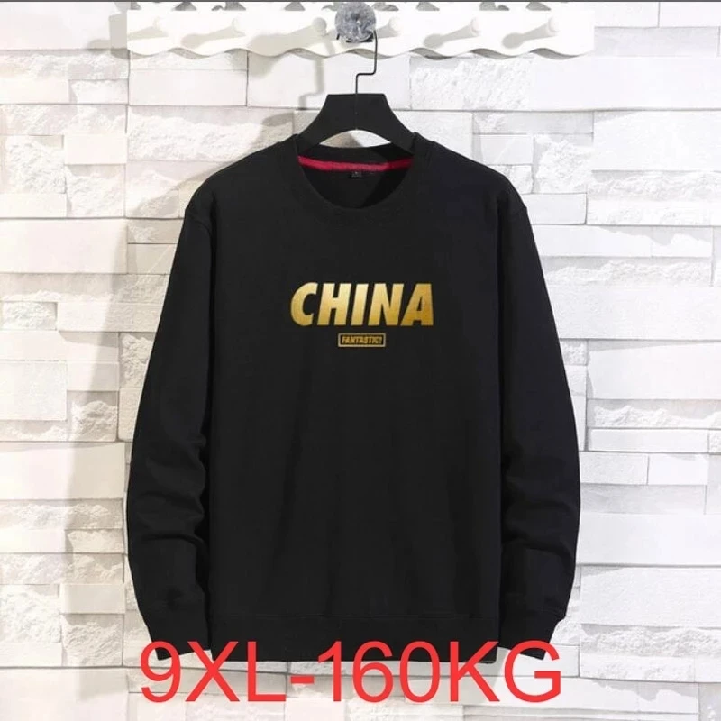 

Men's Shirt Long Sleeve Winter Fall Large Size Large Size 8xl 9xl Casual T-Shirt Cotton 7XL 5XL Home T-Shirt Black Gray 160KG
