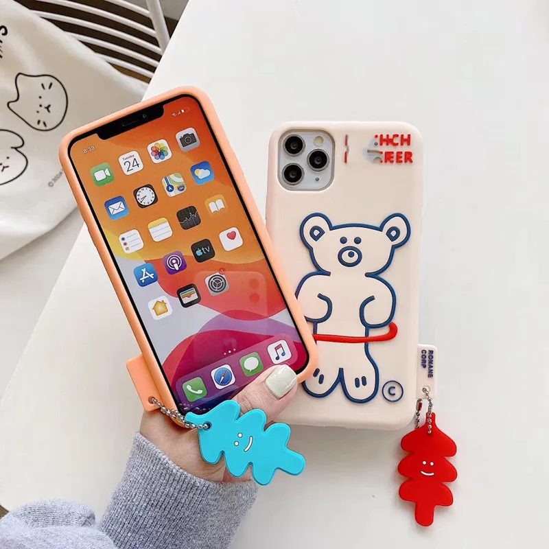 

3D Japanese cute cartoon My Melody Cinnamoroll silicone phone case for iphone 7 8 plus X XR XS MAX 11 12 Pro Max Case Cover