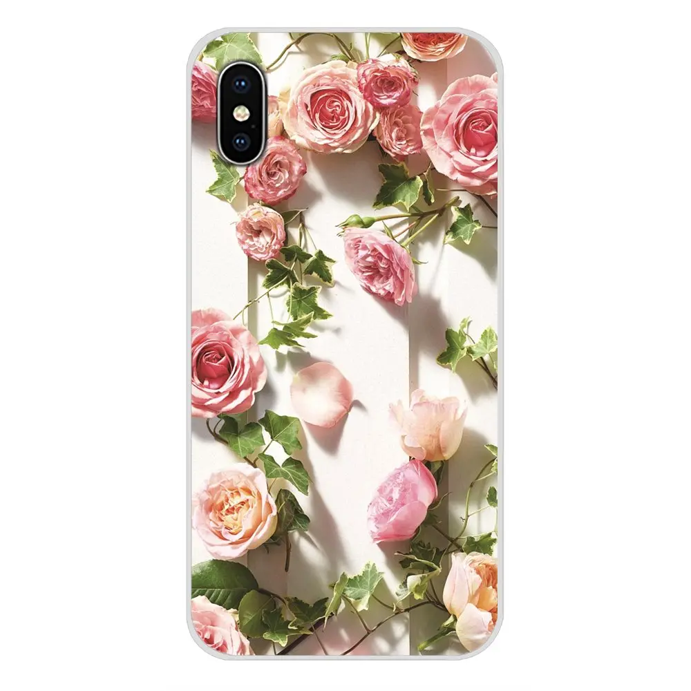 Для Xiaomi Redmi Note 3 4 5 6 7 8 Pro Mi Max Mix 2 2S Pocophone F1 цветы розовые пионы розы аксессуары чехлы