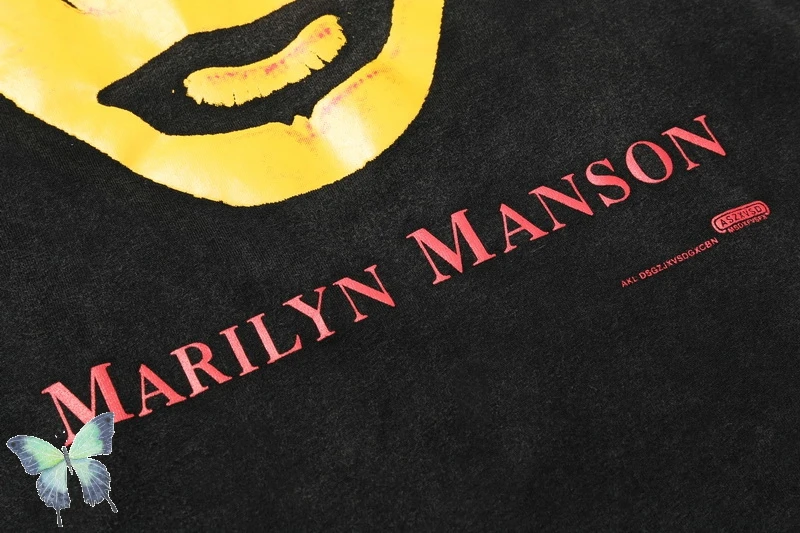 

Marilyn Manson T-shirt Men Women Wash Do Old High Quality T Shirt