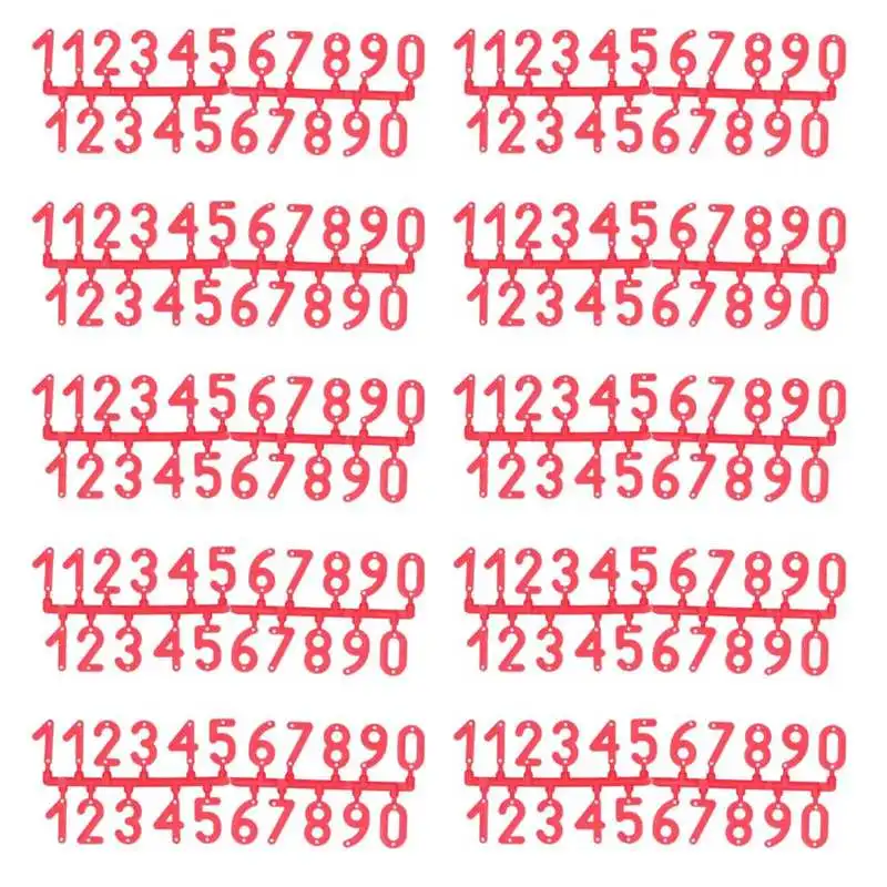 10 комплектов пластиковых номерных ярлыков знаков с номером маркировка для дома
