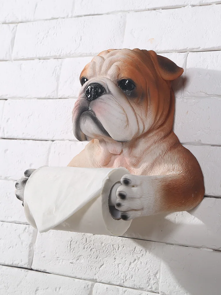 

Рулонная бумага в виде собаки, подвесное настенное украшение, европейская коробка для бумаги в ванную комнату, коробка для салфеток, держат...