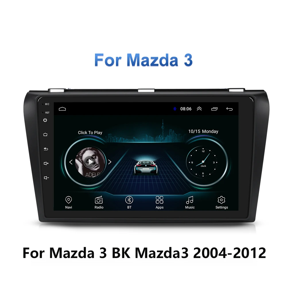 2G + 32G Android 9 1 Автомагнитола для Mazda 3 2004 2012 Wifi авто стерео автомобильный dvd gps