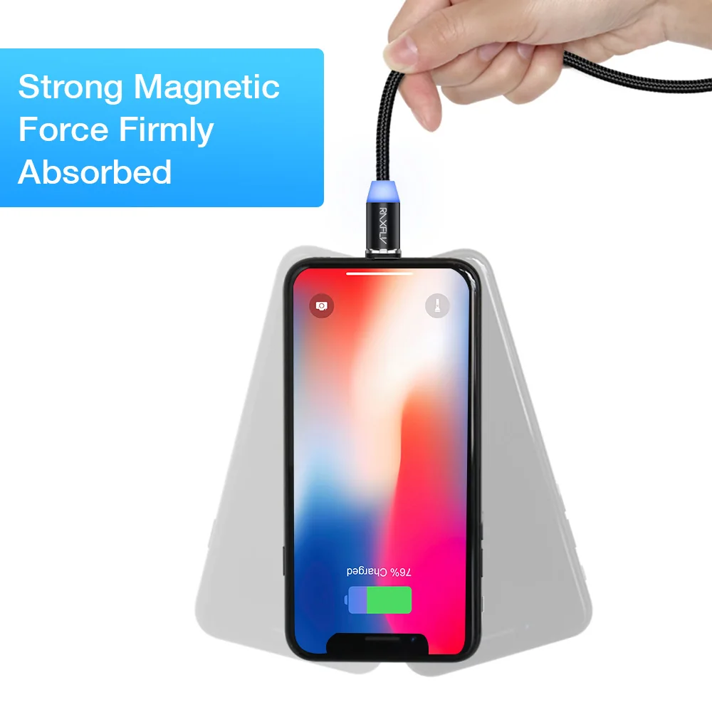 Магнитный кабель RAXFLY Micro USB Type C для iPhone Samsung Android мобильный телефон cabo магнитное
