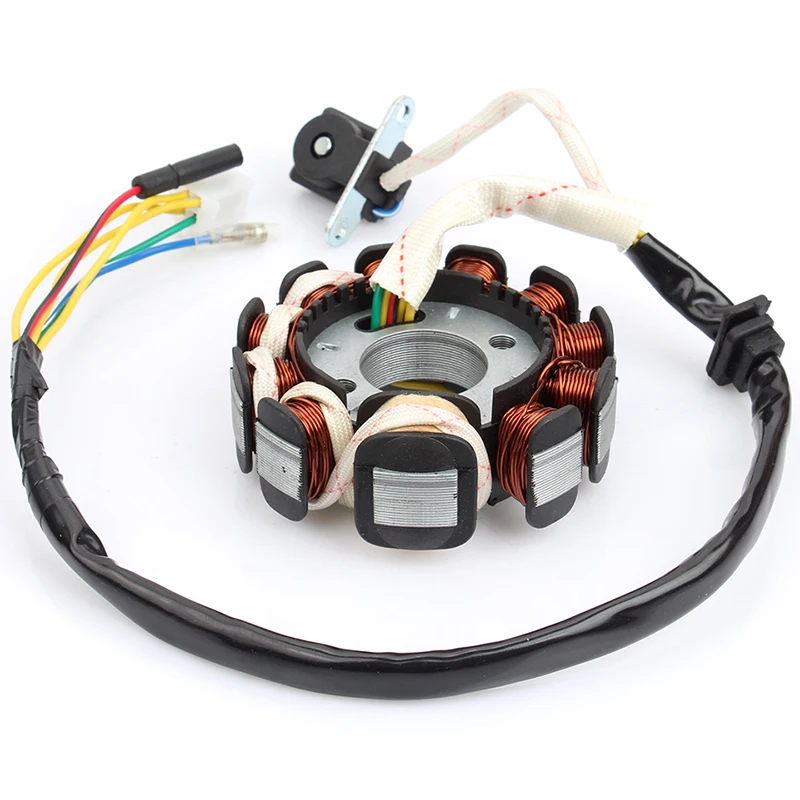 Магнето катушка зажигания статора 11 полюсов для GY6 125cc 150cc Мопед Скутер ATV Quad Go Kart Мотоцикл 152QMI 157QMJ велосипед