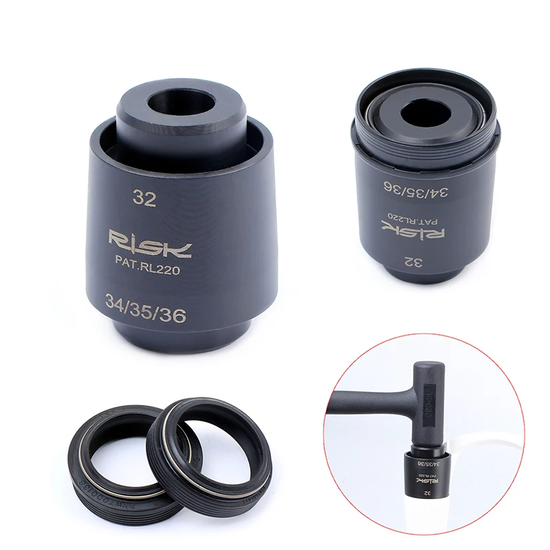 

Mountain Bicycle Front Fork Dust Seal Installation Tool Kit For 32/34/35/36/40mm Pipe Diameter Driver Tool bike tools