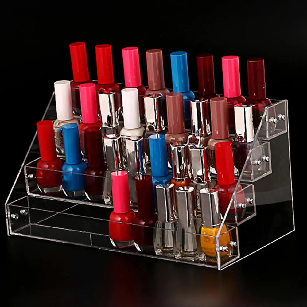 

Nail Polish Rack 6-7 Tiers Clear Acrylic Organizer Jewelry Display Stand Holder Nail Polish Racks