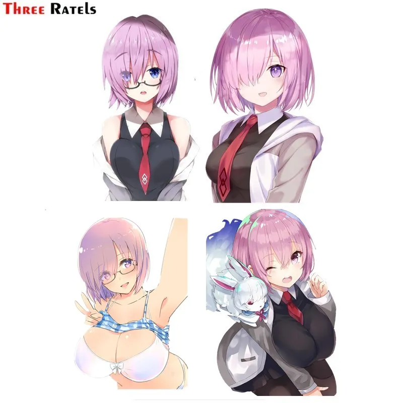 

Three Ratels FC945 Fate Grand Order Mash Kyrielight Shield аниме виниловая наклейка Waifu Kawaii Girl наклейки на машину