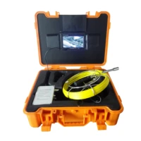 20m fiberglass cable 23mm lens industrial endoscope 7 inch monitor underwater pipe inspection camera for sewer pipe inspection