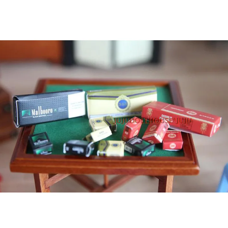 3 шт./компл. масштаб 1/6 миниатюрная сигаретная коробка для кукольного домика