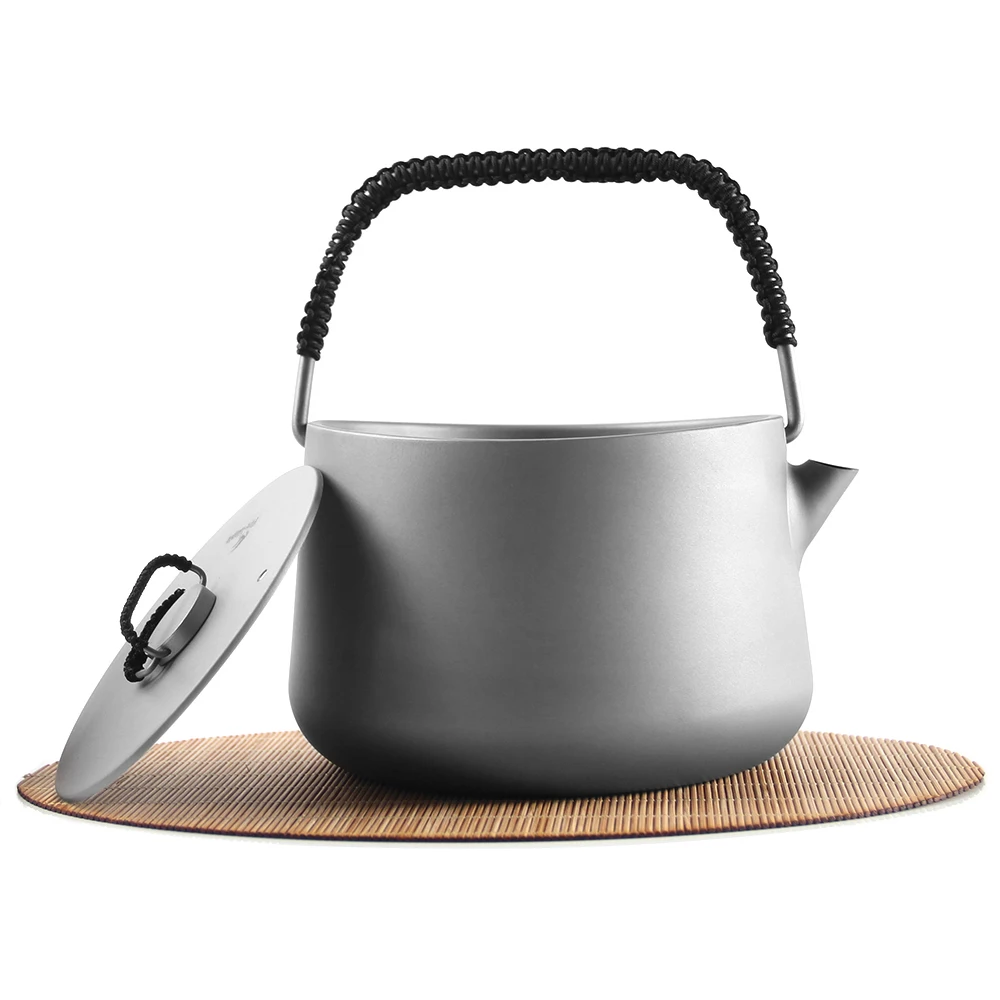 1.0L сверхлегкий титановый чайник горшок кружка чашка посуда для улицы