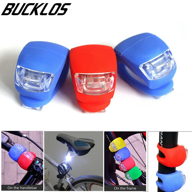 Силиконовый задний фонарь для велосипеда водонепроницаемый передний